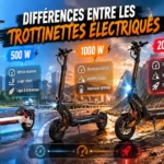 Différences entre les trottinettes électriques