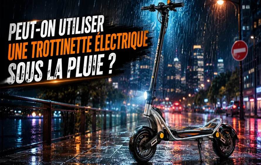 Peut-on utiliser une trottinette sous la pluie