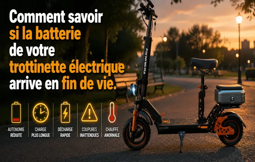Comment savoir si la batterie de votre trottinette arrive en fin de vie