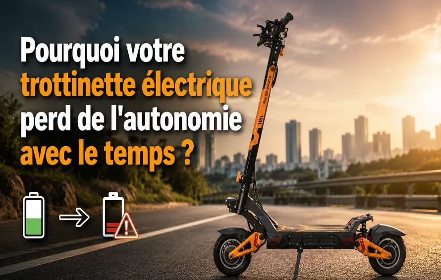 Pourquoi votre trottinette perd de l'autonomie avec le temps