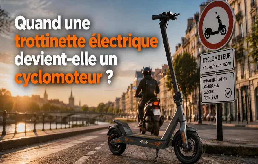 Quand une trottinette devient-elle un cyclomoteur