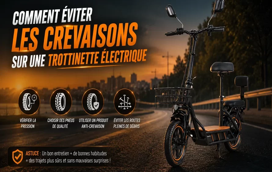Comment éviter les crevaisons sur une trottinette