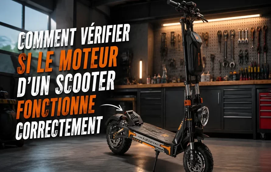 vérifier si le moteur d'un scooter fonctionne