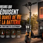 Erreurs qui réduisent la durée de vie de la batterie d'une trottinette
