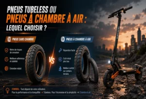 Pneus tubeless ou pneus à chambre à air