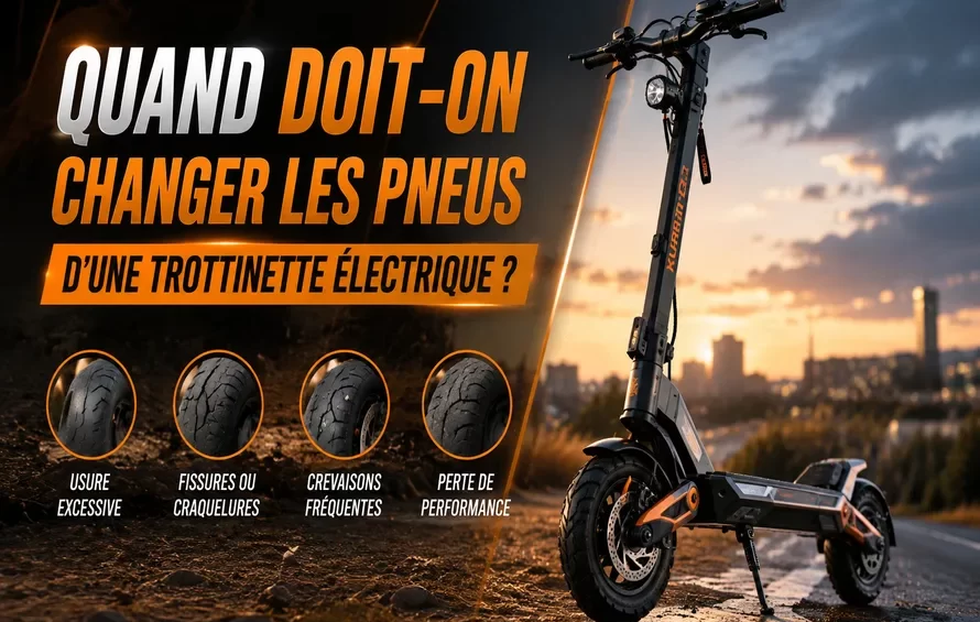Quand doit-on changer les pneus d'une trottinette