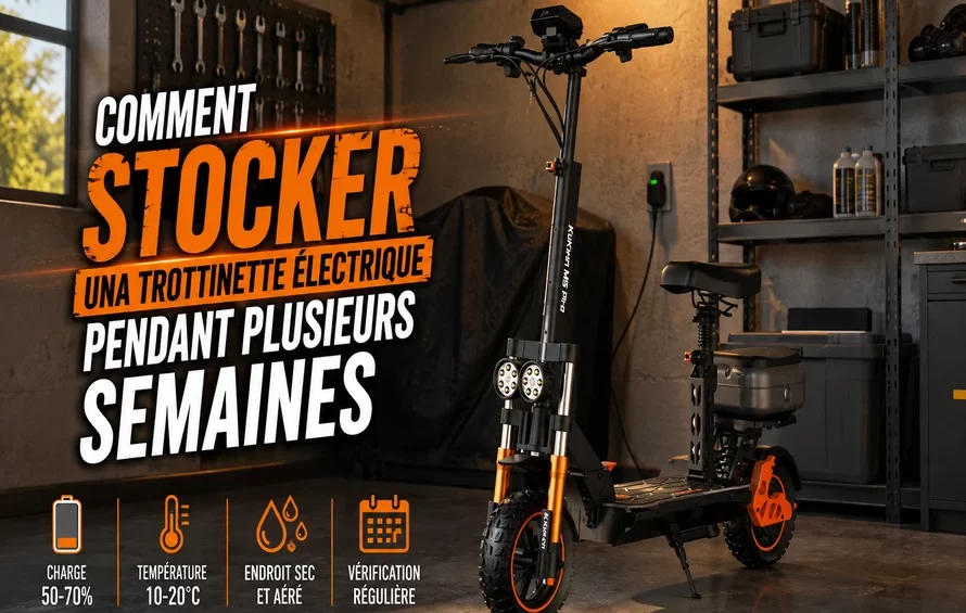 Comment stocker una trottinette pendant plusieurs semaines