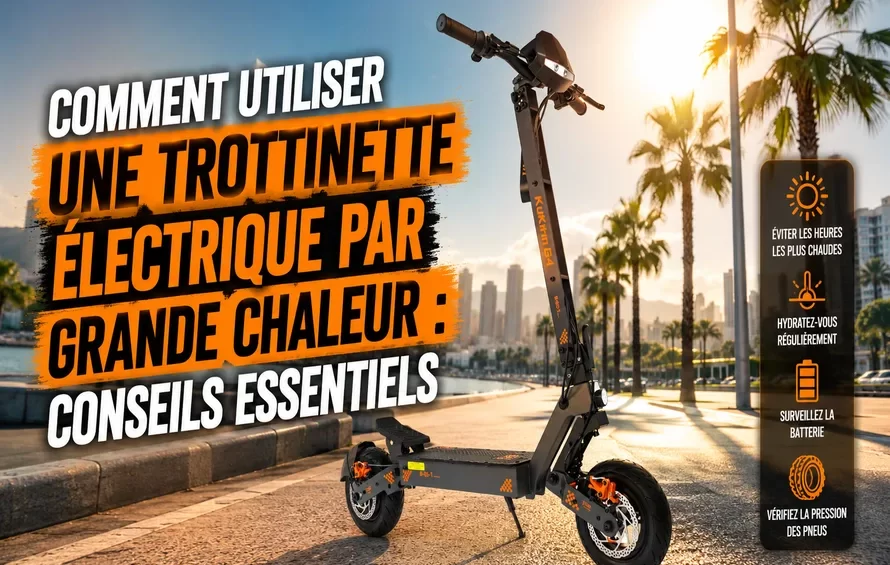 Comment utiliser une trottinette par grande chaleur : conseils essentiels