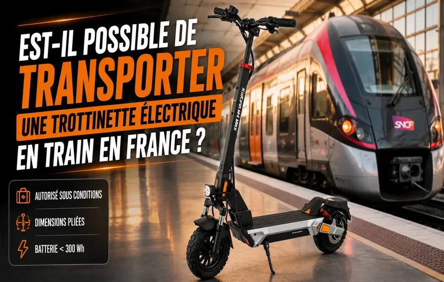 Est-il possible de transporter une trottinette en train ?