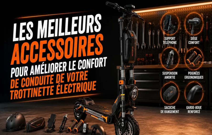 meilleurs accessoires pour améliorer le confort de conduite de votre trottinette