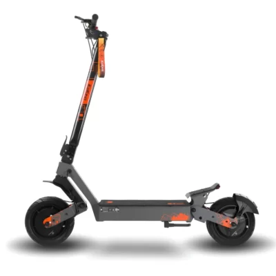KuKirin G4 Ultra vue latérale sur fond blanc avec design gris et orange